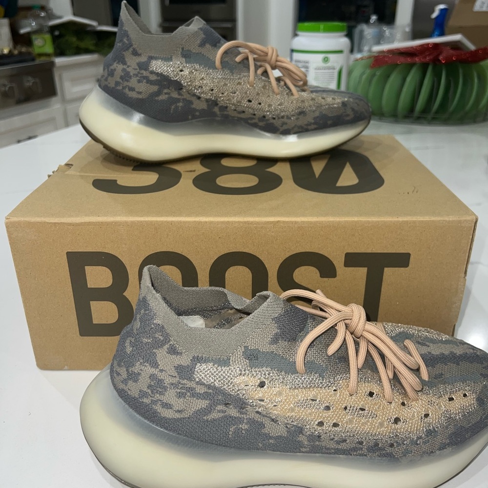 Mens Yeezy boost 380 barley worn